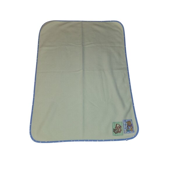 Vintage Winnie The Pooh Tigger Disney Baby Blanket 28 X 39 Blue Trim With Stars - Picture 1 of 8